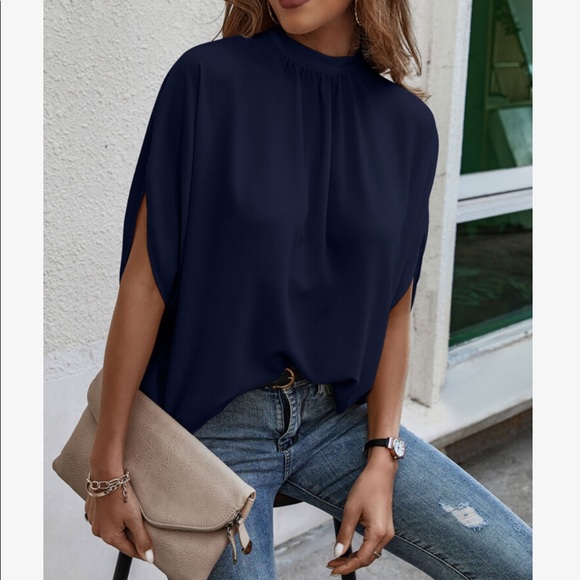 Boho Relaxed Fit Dolman Sleeve Top Blouse - Picture 10 of 14